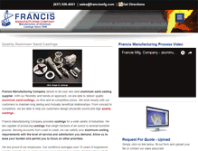 Tablet Screenshot of francismanufacturing.com